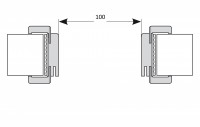 100 cm - šírka staveb. otvoru 110 cm