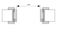 110 cm - šírka staveb. otvoru 120 cm