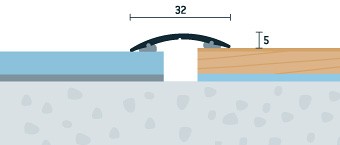 Prechodová lišta samolepiaca limba bosco 32x5