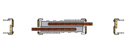 Stavebné puzdro JAP 720 NORMA UNIBOX dvojkrídlové 2x1100 mm, murivo